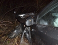 Krimi - NEHODA PRED MICHALOVCAMI: Vodič narazil do zábradlia, stromu a skončil v kríkoch - DSC_3305.JPG