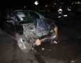 Krimi - Zrážka dvoch áut v Michalovciach. Vodičku ochránili airbagy - 1.jpg