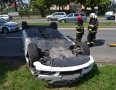 Krimi - NEHODA v MICHALOVCIACH: Mercedes skončil prevrátený na streche - DSC_4590.jpg