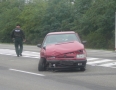Krimi - DESIVÁ NEHODA PRED MICHALOVCAMI: Auto zostalo po zrážke prevrátené na ceste - P1280640.JPG