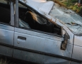 Krimi - NEHODA: Auto s 5 pasažiermi skončilo v poli na streche - 37.JPG