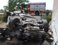 Krimi - DESIVÁ NEHODA PRI MICHALOVCIACH: Auto vyletelo z cesty a vrazilo do domu   - DSC_0213.jpg