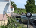 Krimi - DESIVÁ NEHODA PRI MICHALOVCIACH: Auto vyletelo z cesty a vrazilo do domu   - DSC_0236.jpg