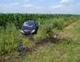 Krimi - Pred Michalovcami vyletelo auto z cesty rovno do poľa - DSC_9773.jpg