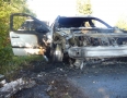 Krimi - Pri Michalovciach zhorelo auto. Horieť začalo počas jazdy - P1270223.JPG